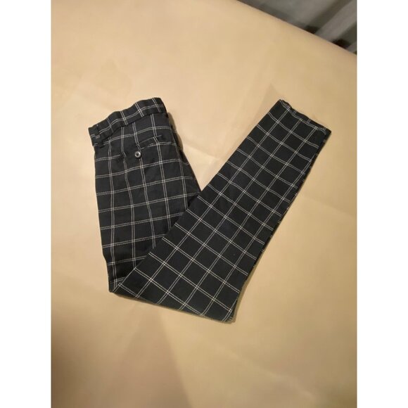 Gap Women's Slim Fit Checked Pants - Size 8 - Picture 3 of 6